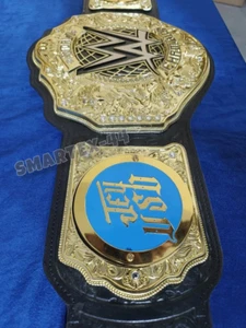 World Heavyweight Championship Belt Wrestling Title 6mm diecast New Plate Adult - Picture 1 of 8