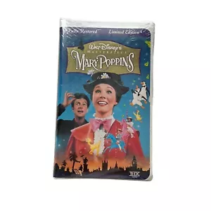 Walt Disney Mary Poppins VHS Clambshell Tape Movie Vintage Limited Edition Neu - Bild 1 von 12