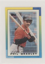1990 Topps League Leaders Minis Phil Bradley #2