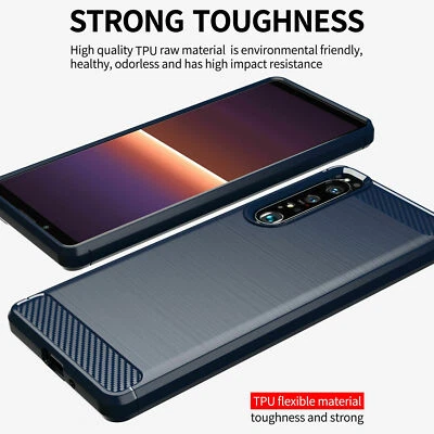 Funda protectora clásica cepillada suave a prueba de golpes para Sony Xperia 1 5 10 II III Lite Foto 1 de 4