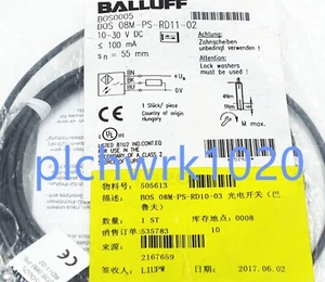 1 PCS NEW IN BOX BALLUFF photoelectric switch BOS0005 BOS 08M-PS-RD11-02 - Picture 1 of 4