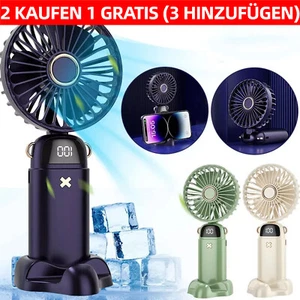 10000mAh Tragbarer Handlüfter klappbar Schreibtisch Lüfter Kühler Kühlung USB - Bild 1 von 20