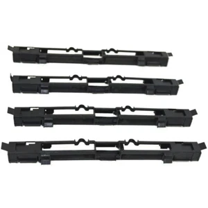 4 x Black Roof Luggage Rail Trim Moulding Cover for Opel Astra H / Zafira B P53 - Picture 1 of 4