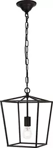 Chandelier MADDOX Transitional Black Metal Wire Medium E26 40W - Picture 1 of 1