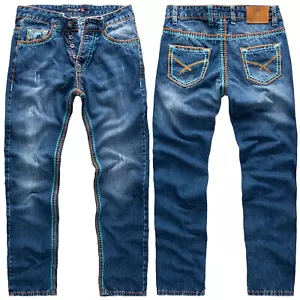 Rock Creek Herren Jeans Comfort Fit Dunkelblau Herren Hose Jeanshose RC-2270 NEU - Bild 1 von 5