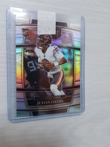 Justin Fields Silver Prizm Select RC 2021 Panini NFL Bears Steelers Jets - Bild 1 von 2