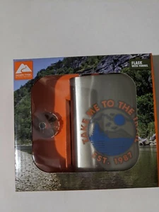 Ozark Trail Flachmann mit Trichter grau orange blau Sport - Bild 1 von 5