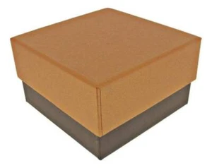 Metallic copper and brown box for wide bangles and watches - Picture 1 of 1