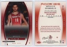 2006-07 Fleer Hot Prospects Red Hot /50 Vassilis Spanoulis #111 Rookie RC