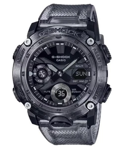 BRAND NEW Casio G-Shock G-CARBON Transparent Gray Mens Watch GA2000SKE-8A - Picture 1 of 3