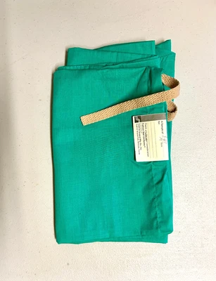 全新 销售员 样品 时尚密封 磨砂 底部 美国制造 中号 绿色 双面 — 第 1/4 张图片