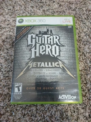 Guitar Hero Metallica(微软 Xbox 360,2009)完整带盒 — 第 1/3 张图片