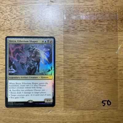 💫 Breya, Etherium Shaper - MTG - Oversize - Commander 2016 - C16 - Foil - L50 - Image 1 of 4