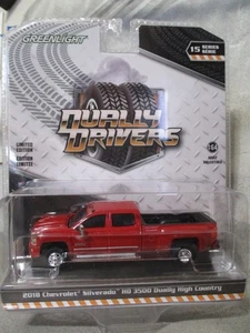 Greenlight Dually Drivers 2018 Chevy Silverado 1:64 Diecast mit Gummireifen - Bild 1 von 4