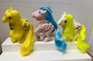 Vintage G1 MLP My Little Pony Pegasus 3 Lot - Sprinkles, Butterfly, Surprise TAF - Bild 1 von 10