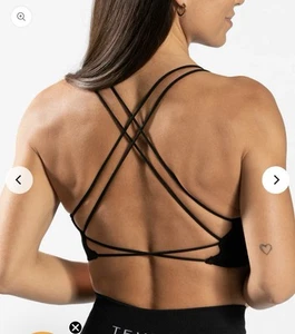 Teveo EVERYDAY BACKLESS TOP Bra BH Top XS SCHWARZ Neu S - Bild 1 von 5