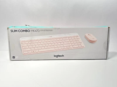 Logitech MK470 Slim Wireless Keyboard and Mouse Combo- Rose - Image 1 of 3