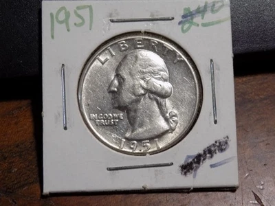 1951-P Washington Quarter - Choice AU - Image 1 of 2