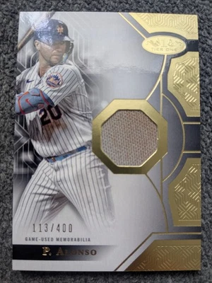 2023 TOPPS TIER ONE PETE ALONSO TIER ONE RELICS PATCH#T1R-PA#D113/400 - Image 1 of 2