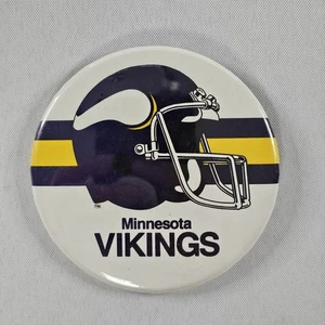 De colección Años 70-80 Minnesota Vikings Pin Botón Trasero 3.25" Leer Descripción⬇ - Imagen 1 de 6