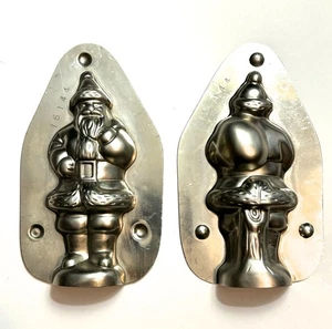 Vintage Holland 16144 Santa With Bag Metal Chocolate Candy Mold Christmas - Picture 1 of 7