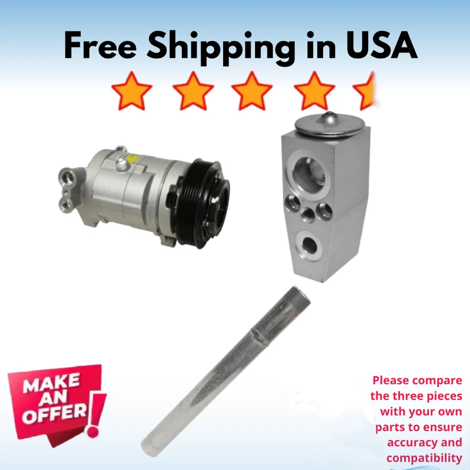 Kit Compresor A/C Fit Chevrolet Equinox 2010-2011, GMC Terrain 2010-2011 Foto 1 de 1