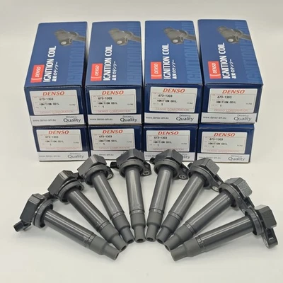 8x Denso Ignition Coils 90919-02230 673-1303 For 1998-2010 TOYOTA Tundra NEW - Image 1 of 4