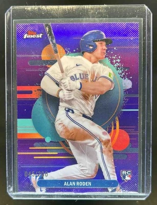 2025 Finest Alan Roden Uncommon RC Purple Refractor #45/200 Blue Jays - Image 1 of 2