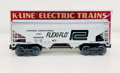 K-Line Penn Central Flexi-Flo Covered 2 Bay Hopper 90008 EX - Image 1 of 4