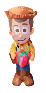 RARO Gemmy Disney 5 pies Toy Story 4 Sheriff Woody Airblown Inflable Navidad - Imagen 1 de 7