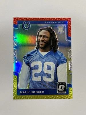 2017 Donruss Optic - Rookies Malik Hooker #118 Red and Yellow Prizm (RC) - Image 1 of 4