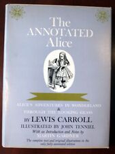 The Annotated Alice by Lewis Carroll 1960 HC/DJ John Tenniel Alice in Wonderland