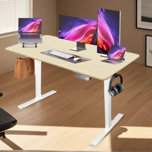 PORIYA Electric Standing Desk Gaming Desks Computer Table Home Office 3 Levels - Picture 1 of 12