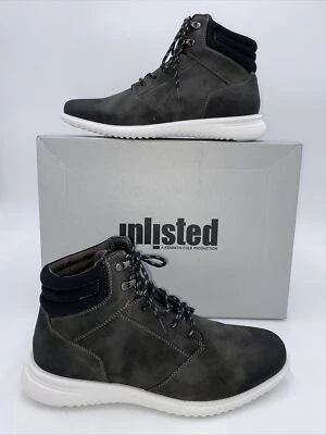 NEW Unlisted Kenneth Cole Men's Nio Boots ANKLE LACE UP DARK GREY Size 8.5 M - Image 1 of 4