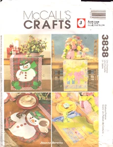McCall's Crafts 3838 ~ Geburtstage, Babyparty, Weihnachten ~ Tischläufer, Servietten,... - Bild 1 von 2