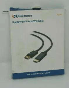 Cable Matters 3' Display Port to HDTV Cable - Picture 1 of 2