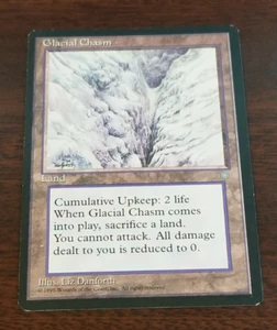 💥 MTG GLACIAL CHASM NM Era Glaciale MAGIA LA RACCOLTA Card WOTC💥 - Foto 1 di 2