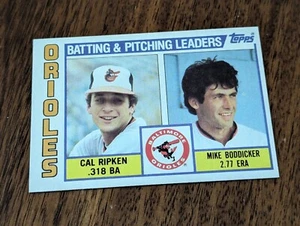 1984 Topps Team Checklist Nestle Cal Ripken Jr Mike Boddicker #426 HOF - Picture 1 of 2