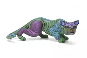 Alebrije - Jaguar 8.3 in. | Mexican artwork folk art wood carving, tiger, feline - Picture 1 of 12