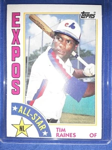 1984 Topps Tim Raines AllStar Montreal Expos #390 Baseball FREE SHIPPING MVP HOF - Picture 1 of 1