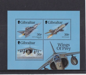 GIBRALTAR 1999 WINGS OF PREY MINIATURE SHEETS (2) MS8889 UN./MINT. CATALOGUED £8 - Picture 1 of 2