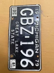 1979 michigan license plate - Picture 1 of 1