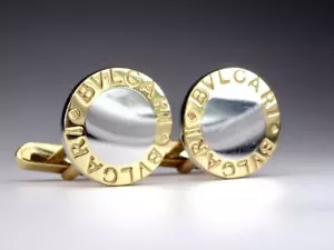 Bulgari 750 steel cufflinks - Picture 1 of 10