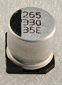 330uF 35V SMD Electrolytic Capacitor 10x10.5mm NACE331M35V10X10.5 NIC - 5 Pcs - Bild 1 von 4