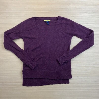 Prince & Fox Womens Small Petite Dark Maroon Long Sleeve Sweater Top Shirt - Image 1 of 4