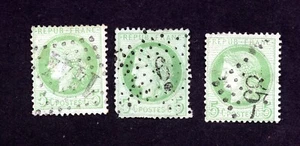 France 1872 group of stamps Mi#48a used CV=36$ - Picture 1 of 2