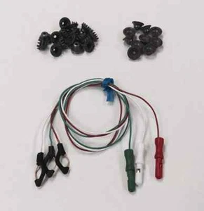 15er-Pack Einweg-/Wiederverwendbare Trockenelektroden, 10 EEG-Cup-Elektroden, 3x 18 Zoll Drähte - Bild 1 von 1