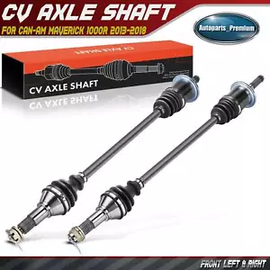 2x Front CV Axle Assembly for Can-Am Maverick 1000R 13-18 Maverick Max 1000R 4x4 - Picture 1 of 11