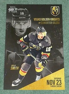 Vegas Golden Knights Poster Program Reilly Smith 11/23/19 vs. Edmonton Oilers - Picture 1 of 4