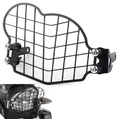 Protector de faros delanteros negro rejilla cubierta protectora de acero para BMW G650GS 2011-17 Foto 1 de 4